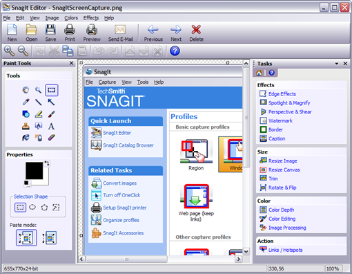 snagit video editing features